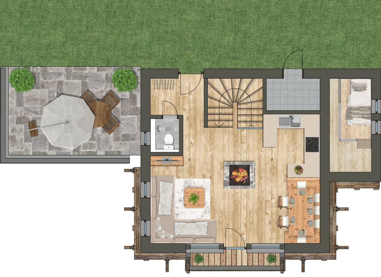 Chalet met 2 Slaapkamers