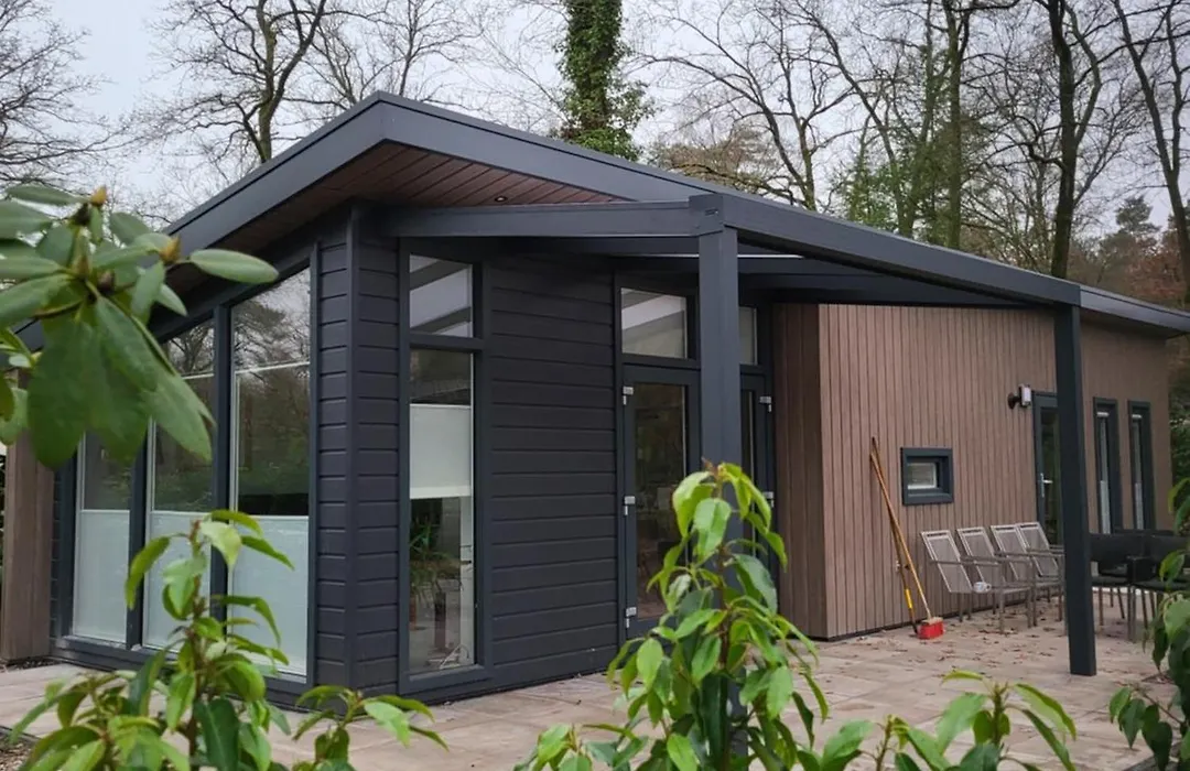 Knus Chalet met boszicht op Vakantiepark Bonte Vlucht - vlak bij Utrechtse Heuvelrug-1