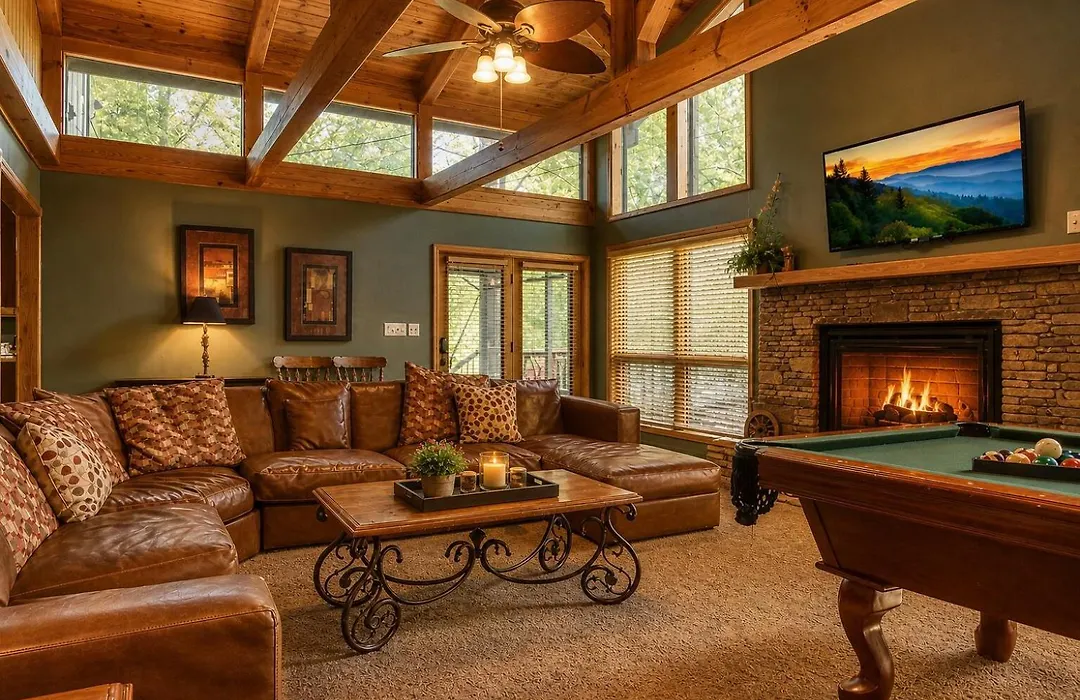 Mountain Lake Lodge, Hot Tub, Theater Room, 560 Free Tickets Each Paid Day!!!-1