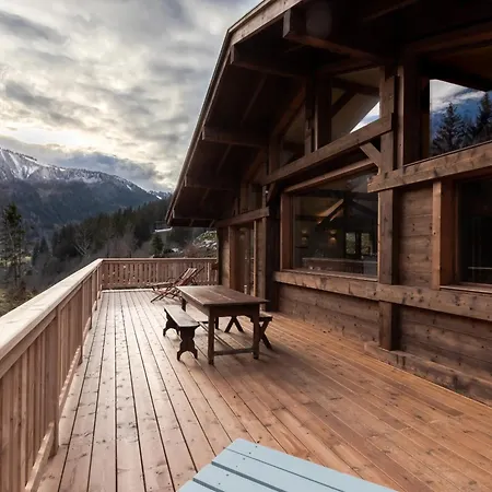 Chalet Des Eaux Rousses -Renove -Prive - Vues 360 Mont Blanc-3