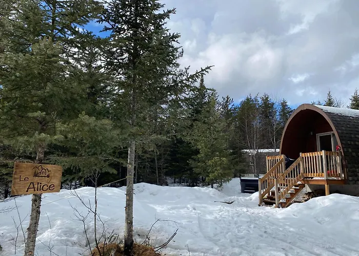 Chalet Alice à louer avec Spa Mauricie Saint-Alexis-des-Monts