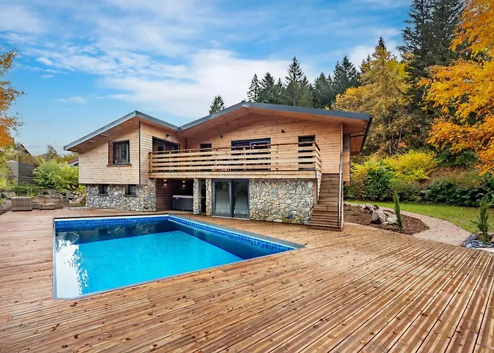 Chalet La Perle Verte, luxe, piscine, spa et sauna Gérardmer