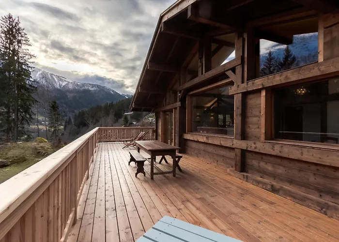 Chalet Des Eaux Rousses -Renove -Prive - Vues 360 Mont Blanc Les Houches