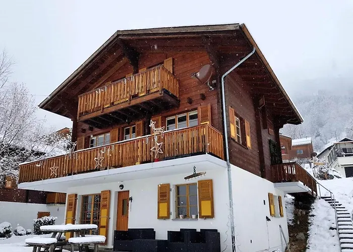 8P Chalet In The Mountains Near Fiesch Ski Area