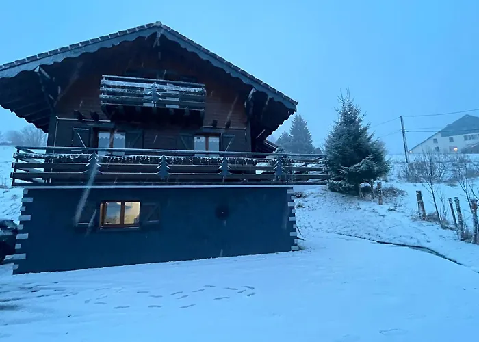 Chalet Les Sapins sauna au pied des pistes La Bresse