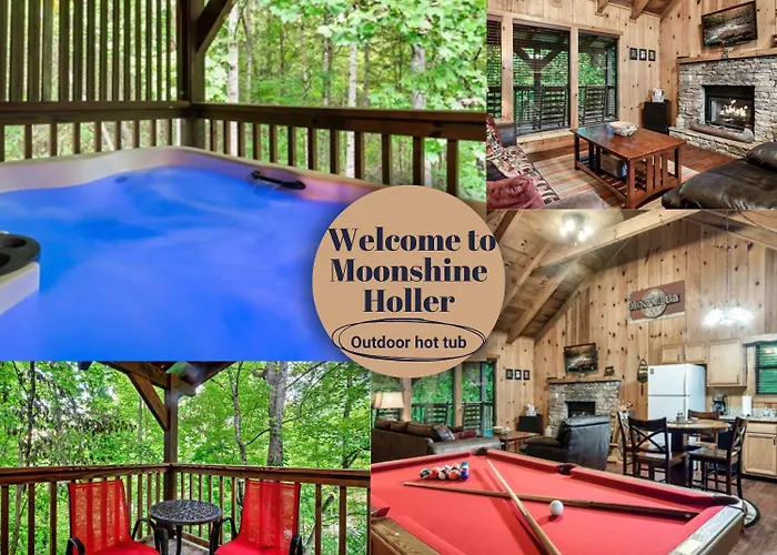 Moonshine Holler Pool Table Hottub Gburg Pigeon Forge 8 Miles Villa Sevierville
