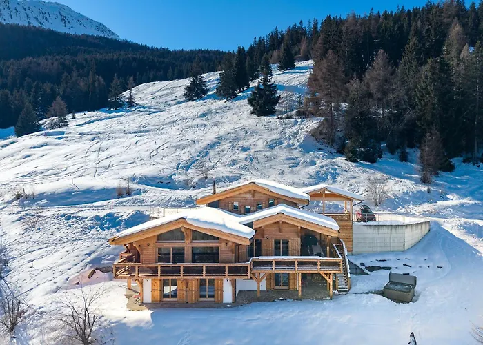 Chalet Flocon De Neige - Jacuzzi - Sauna La Tzoumaz