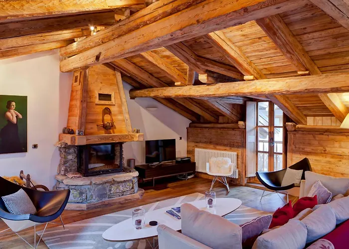 Maison Spacieuse Au Centre De Courchevel Pour 8 Pers. Avec Cheminee Et Parking - Fr-1-568-18
